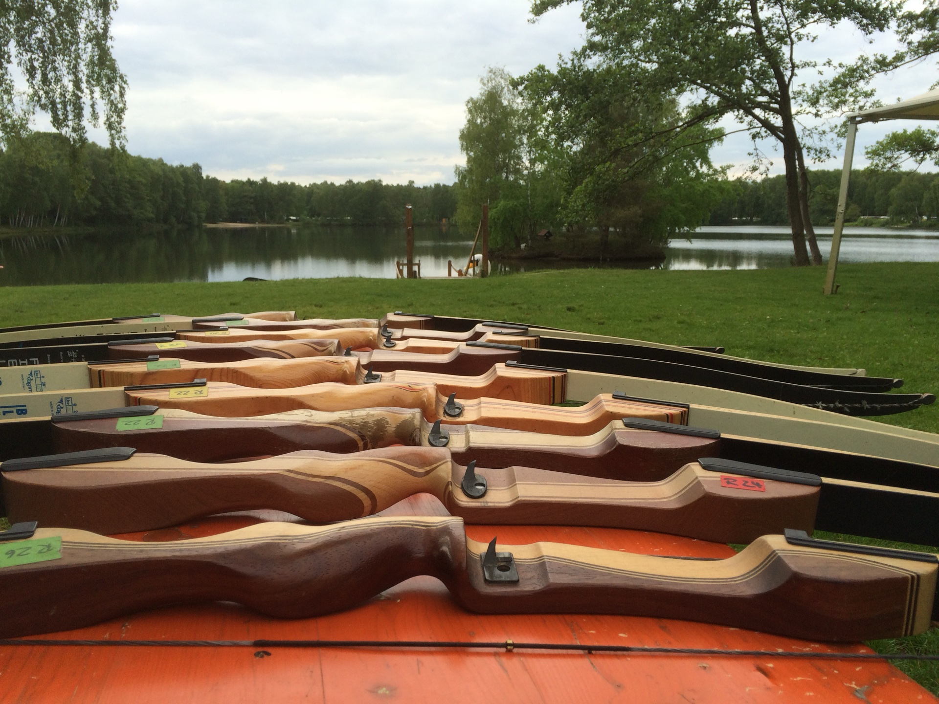 Bogenschießen: Outdoor während des Teamevents